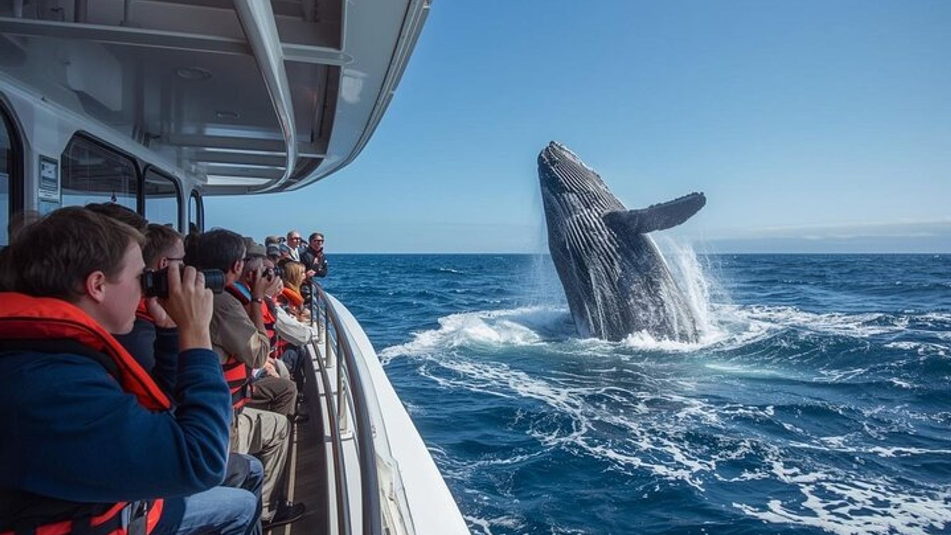 Tour privado de avistamiento de ballenas y cata de vinos