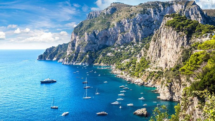Amalfi to Capri Half-Day Private Luxury Boat Tour