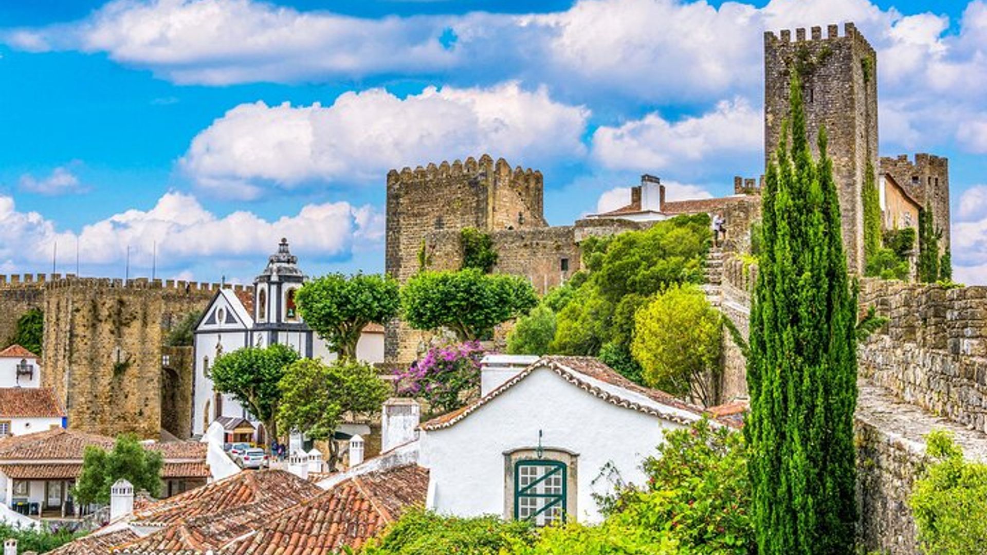 Óbidos-Rundgang mit Audioguide auf dem Smartphone
