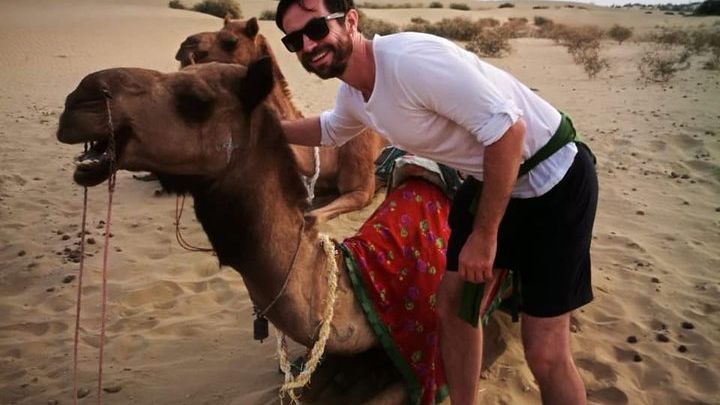 Half-Day Sunset Camel Safari in Rajasthan
