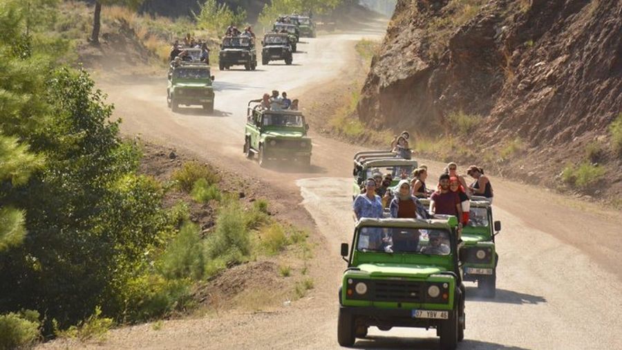 Marmaris Jeep Safari Tour with Waterfall, Lunch, and Transfers
