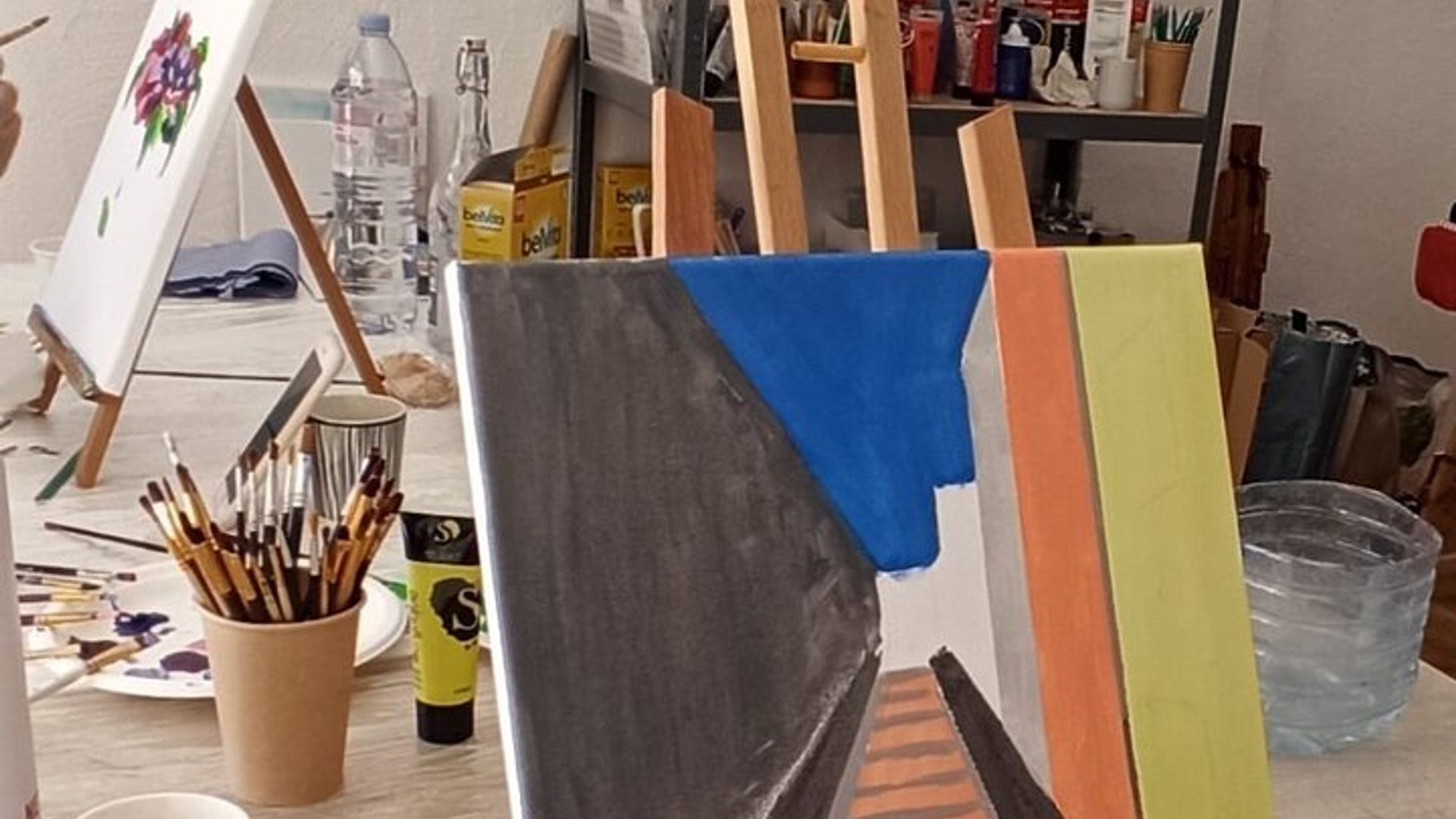 2 horas de actividad privada de pintura en Vallauris Artist Studio