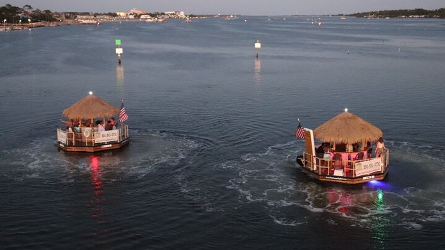 Florida Floating Tiki Bar Sunset Cruise off Panama City Beach