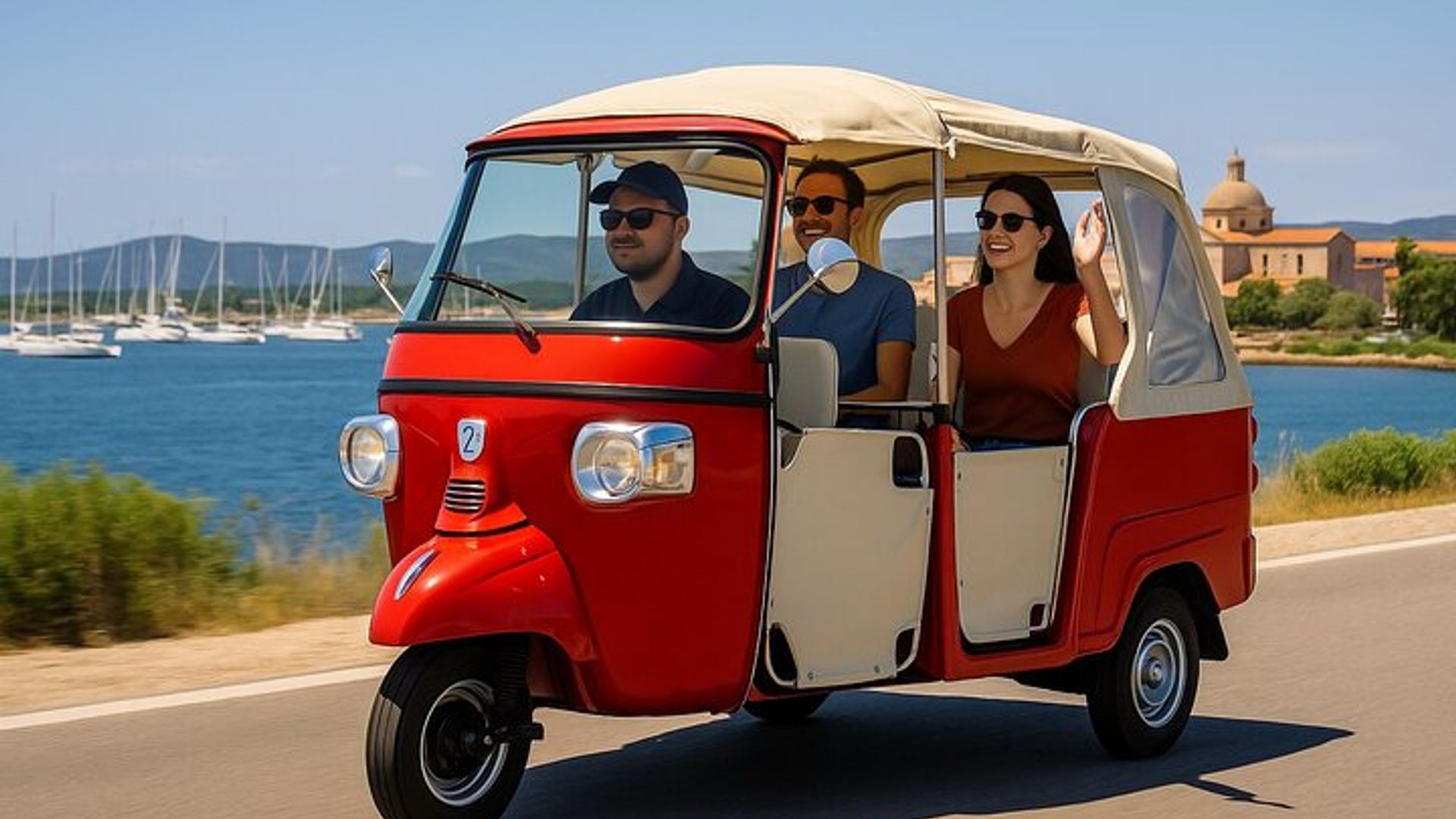 Olbia: Tour Privado Romântico de Tuk-Tuk