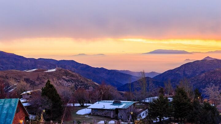 Sunset in the Andes Mountains