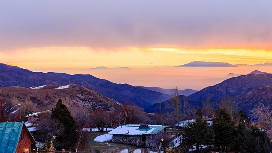 Sunset in the Andes Mountains