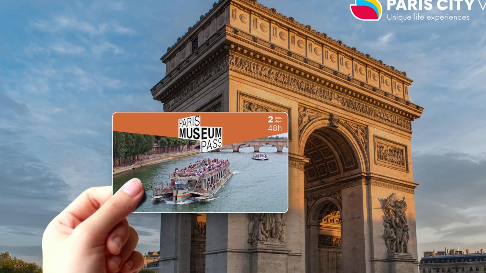 Paris Museum Pass 2 Days and Seine river cruise ticket