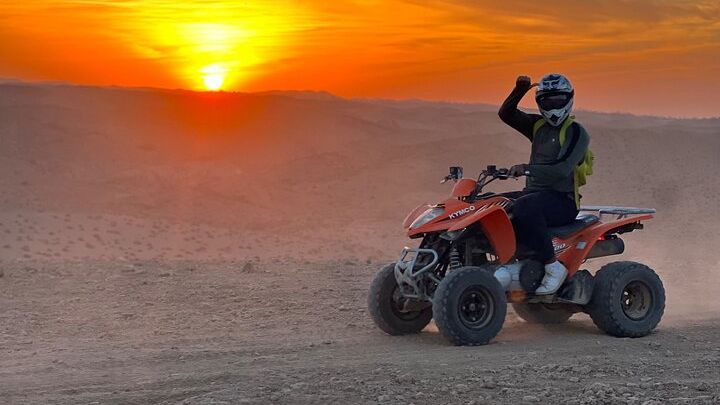 Agafay Desert Tour with Quad Bike, Camel Ride, and Dinner Show