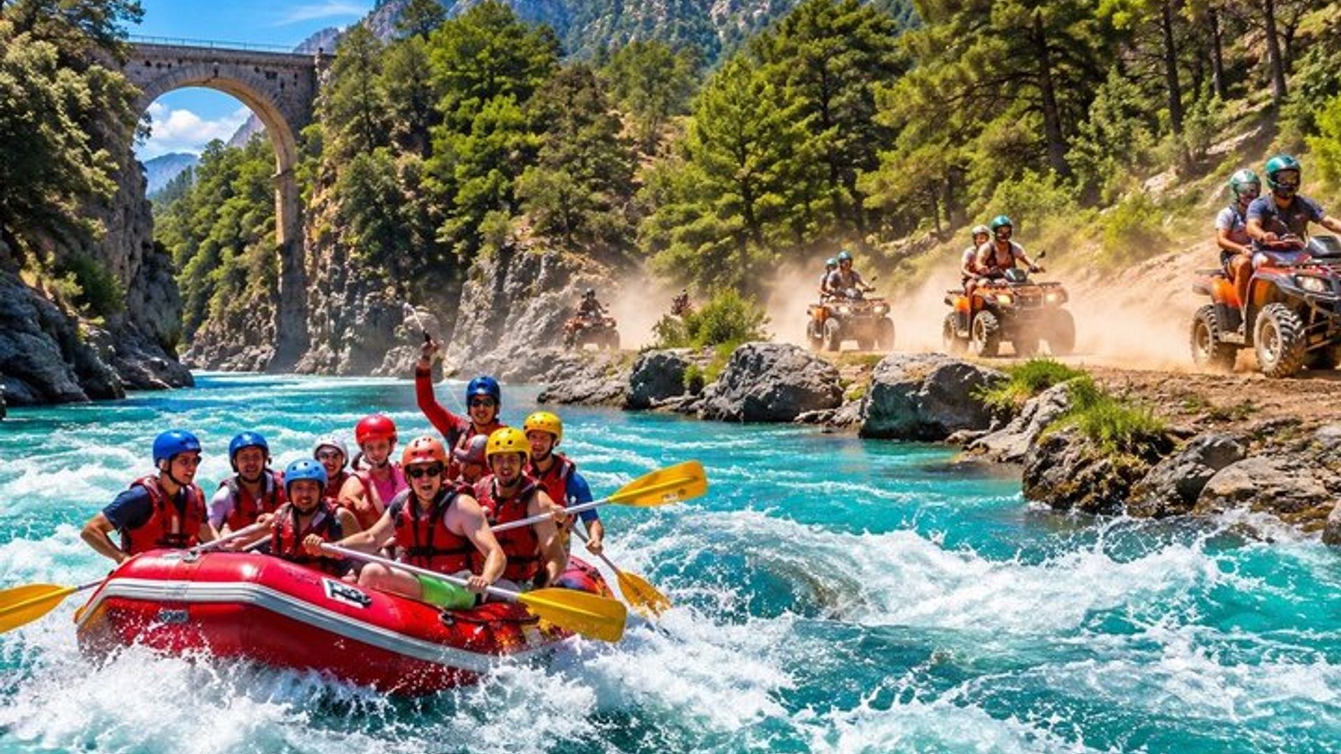 Belek 2 IN 1 Rafting and Zipline Combo